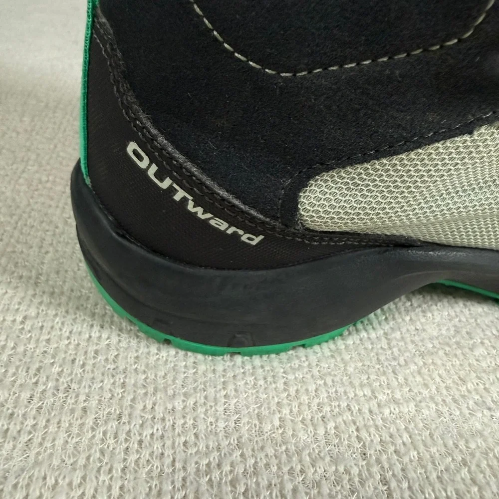 Salomon Outward CSWP Hiking Boots‎ 4 Grey Green Waterproof Kids 412848